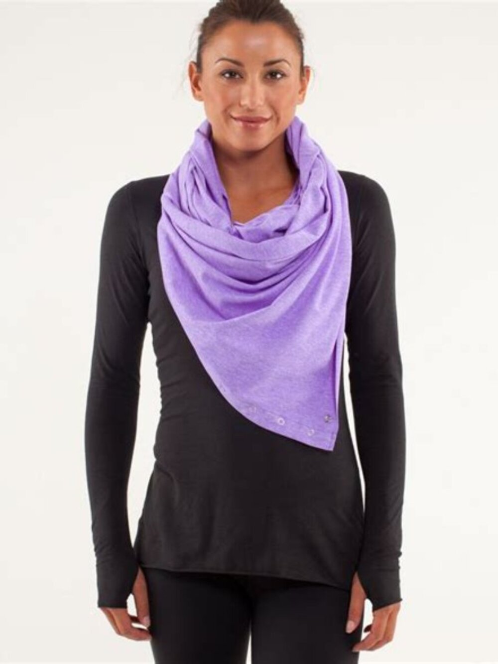 Lululemon Vinyasa Snap Scarf - Heathered Power Purple (One Size)